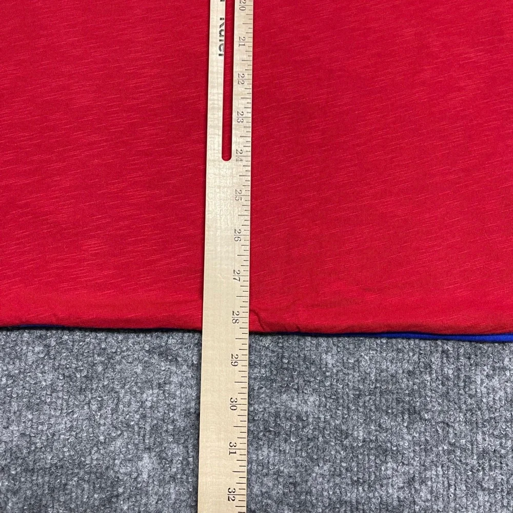 Polo Ralph Lauren Shirt Mens Large Blue Red Reversible Ringer Winged Foot NEW